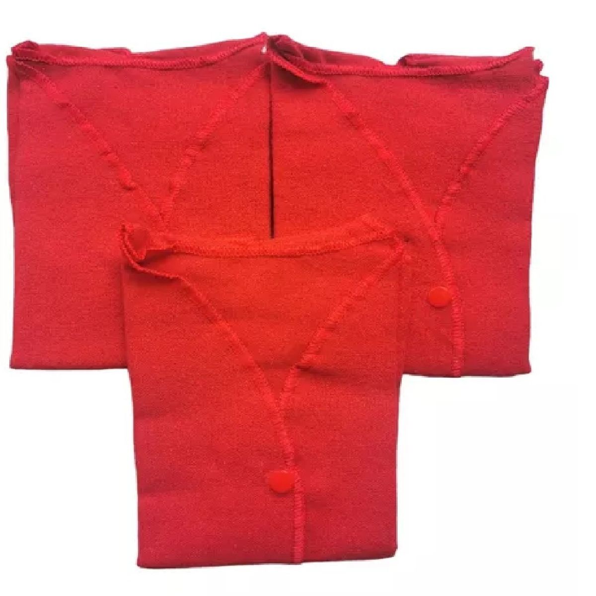 MUNDO BEBE - Camisetas X3 Pac Bayetilla Bebé Camisa Roja Cálida Balletiya