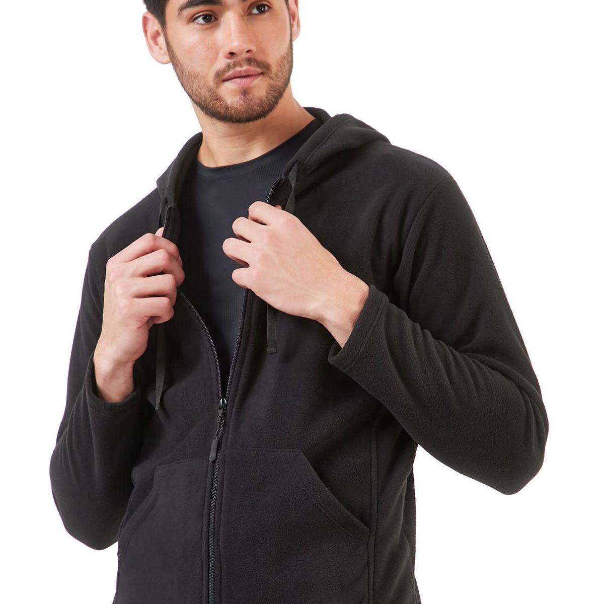 SANTANA - Hoodie Térmico Hombre Nevado del Ruiz Santana Negro