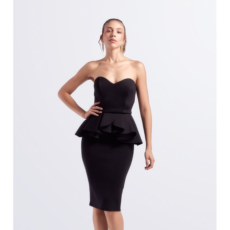 DEREK - Vestido Para Mujer Straple Midi Derek