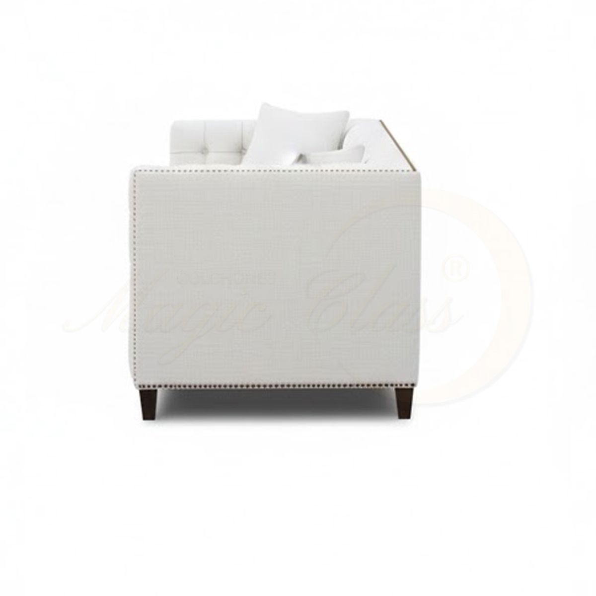 MAGIC CLASS - SOFÁ MODERNO AUSTIN ECOCUERO BLANCO