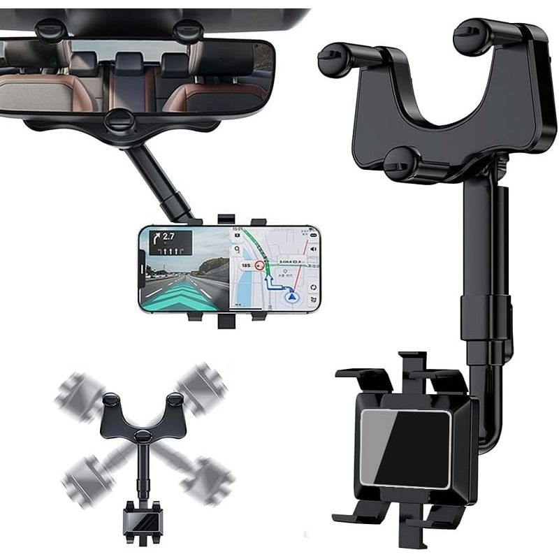 GENERICO - soporte holder celular para carro giratorio 360