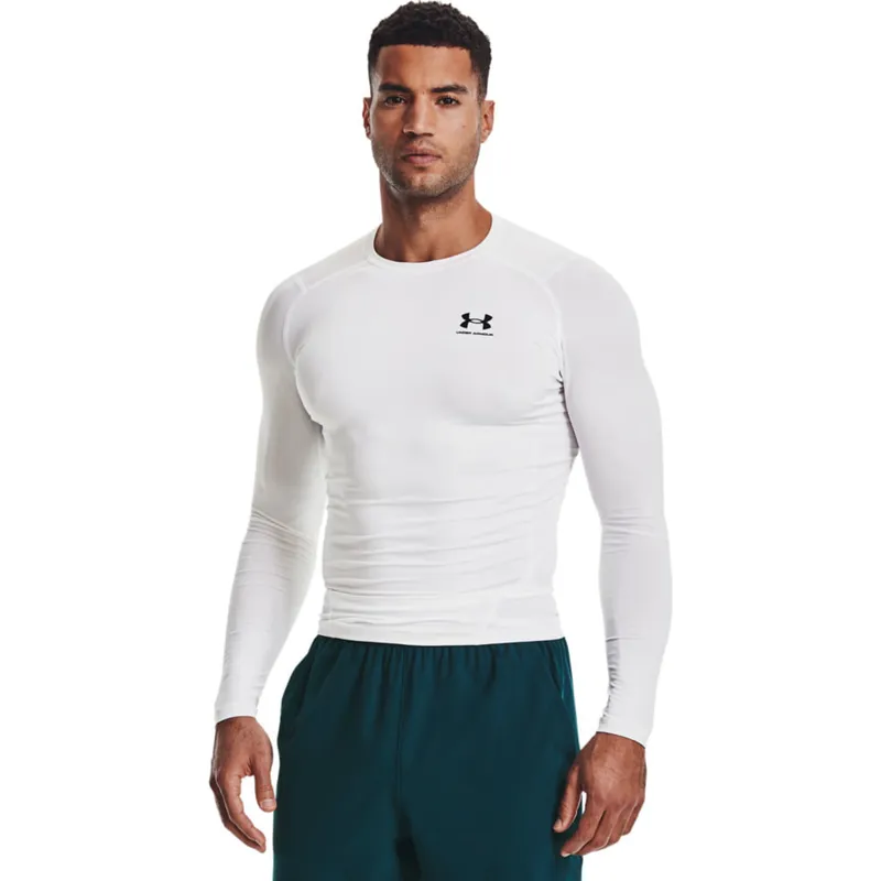UNDER ARMOUR - Camiseta Hombre Under Armour HG ARMOUR COMP LS Blanco UNDER ARMOUR