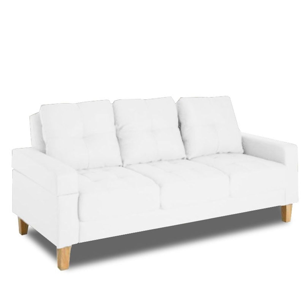 MAGIC CLASS - SOFÁ MODERNO SAN LUIS MICROFIBRA BLANCO