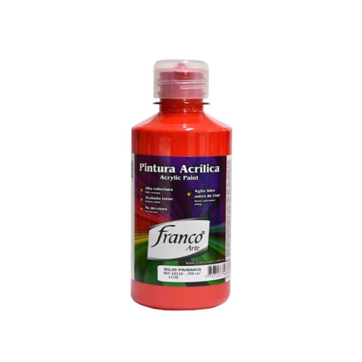 FRANCO ARTE - Pintura Al Frio Rojo Primario 250 Ml Franco Arte
