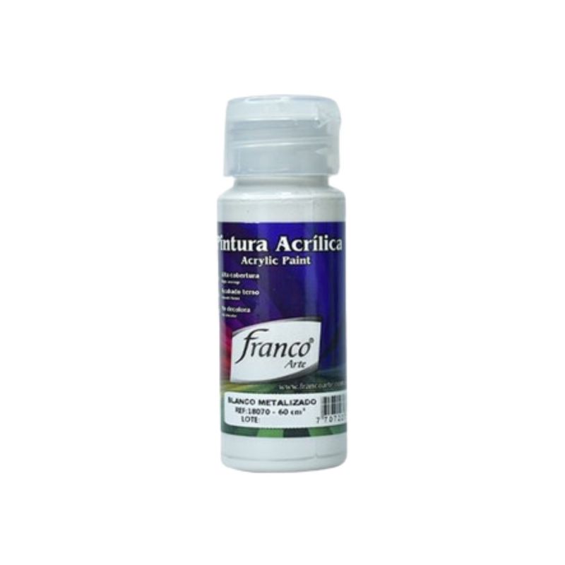 FRANCO ARTE - Pintura Al Frio Blanco Metalizado Franco Arte