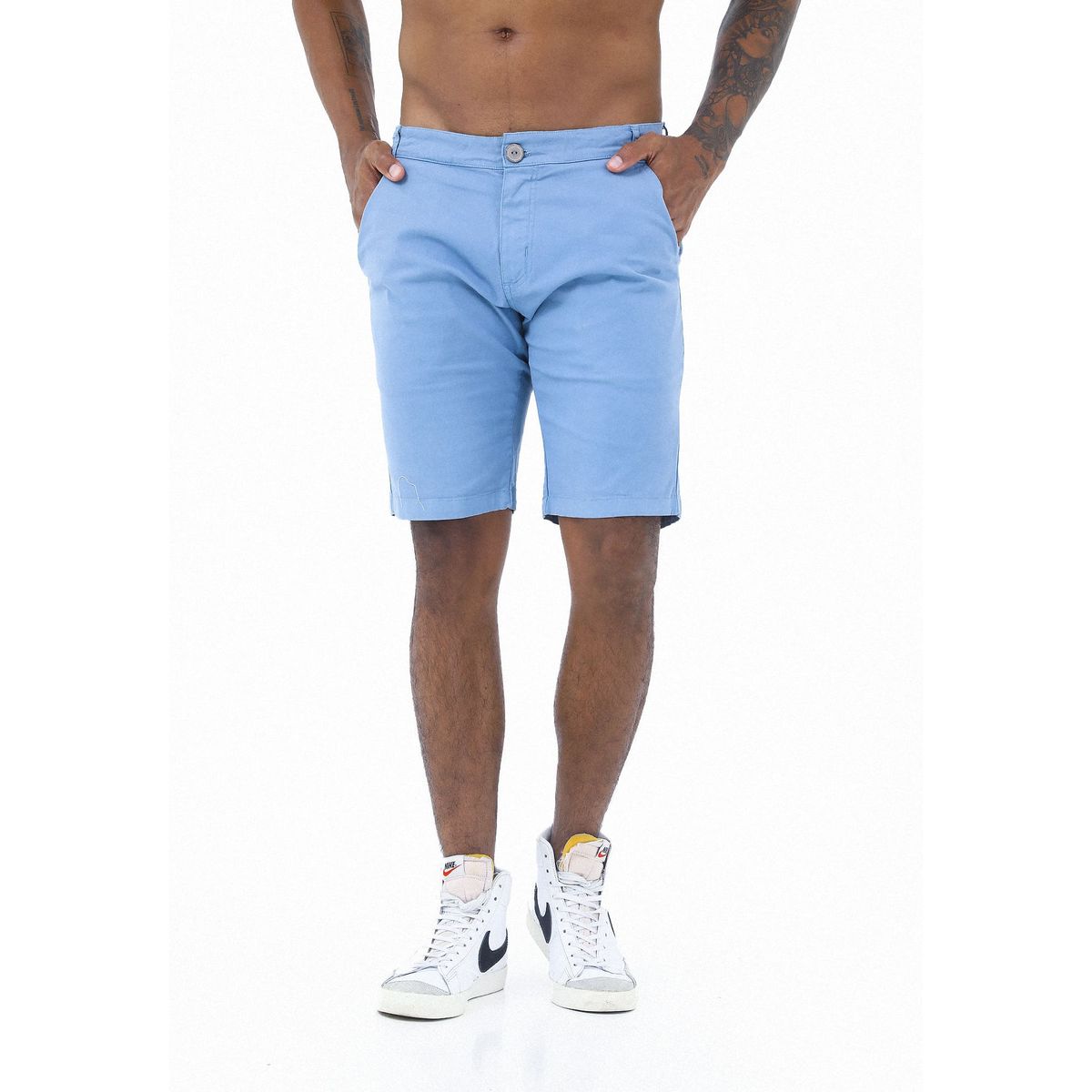 BELIFE - Bermuda Azul Para Hombre Belife.-