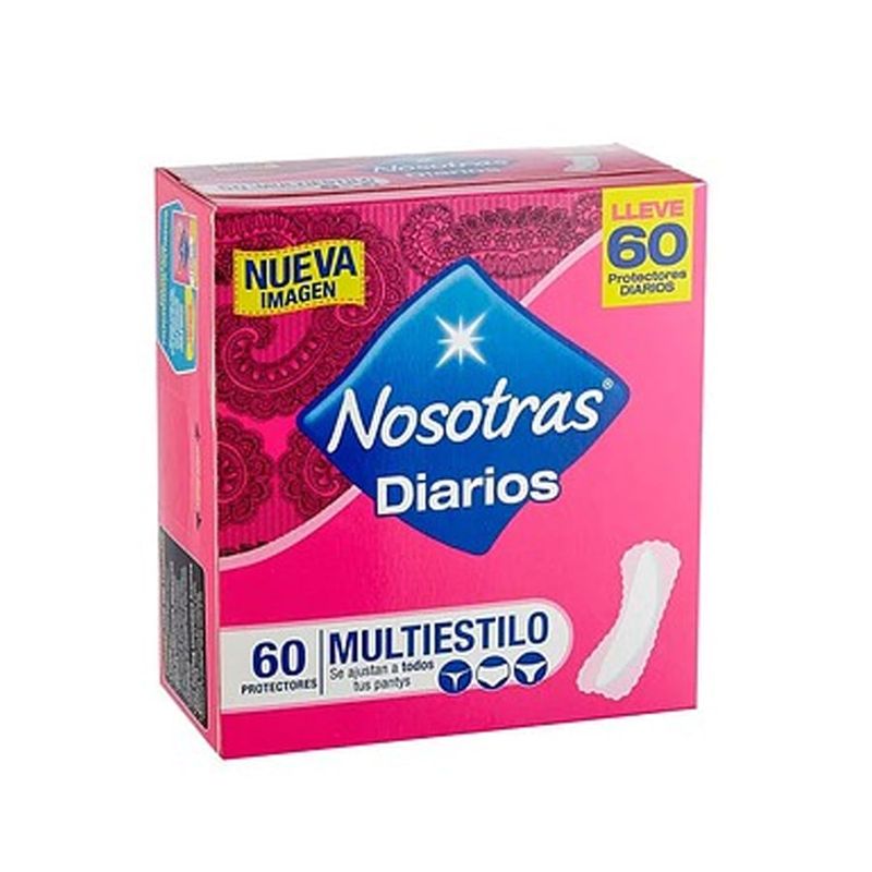 NOSOTRAS - Protectores Diarios Nosotras Multiestilo X 60 Unidades