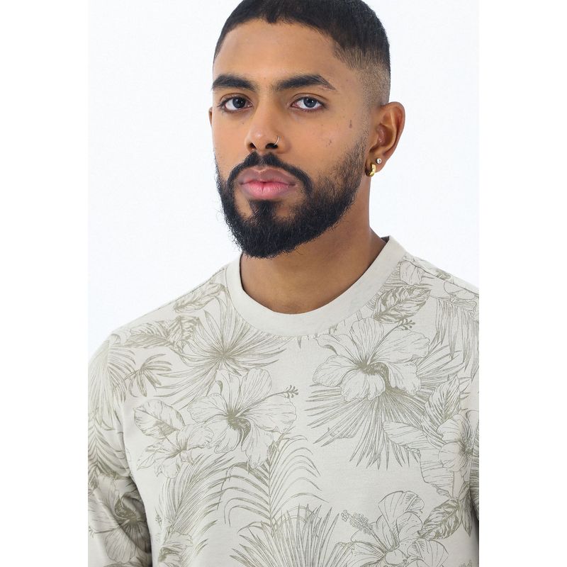 BELIFE - Camiseta Manga Corta Cafe Estampada Belife-