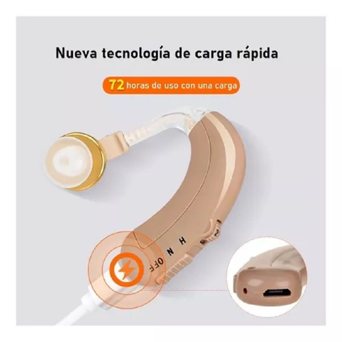 GENERICO - Audífono  Mejora Capacidad Auditiva Para Sordos