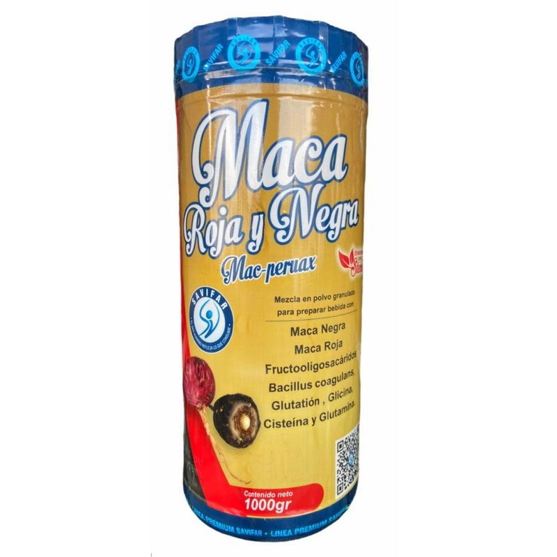 SAVIFAR - Maca Roja y Negra Multivitamínico 1000 Gr - Savifar