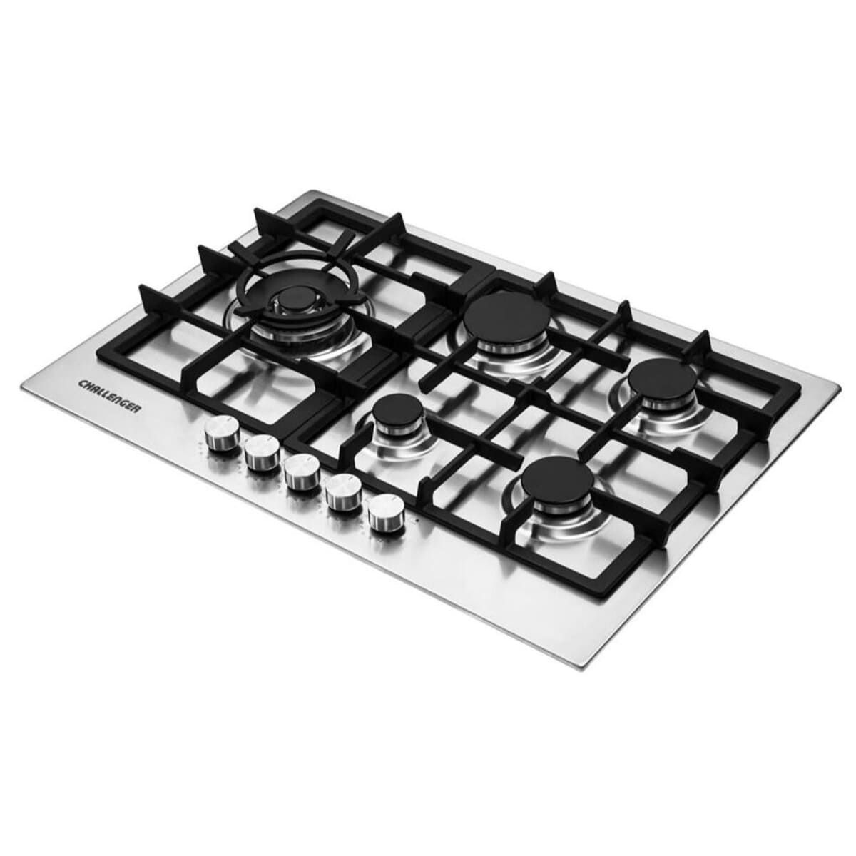 CHALLENGER - Cubierta Challenger EMPOTRAR GAS Acero 5 PTS 75CM - SV 6875 EI