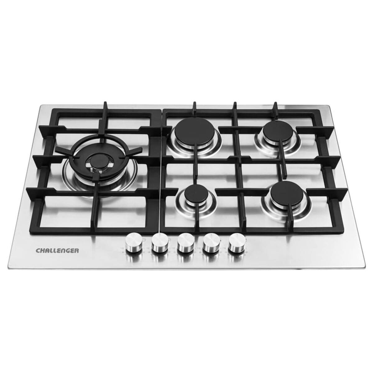 CHALLENGER - Cubierta Challenger EMPOTRAR GAS Acero 5 PTS 75CM - SV 6875 EI