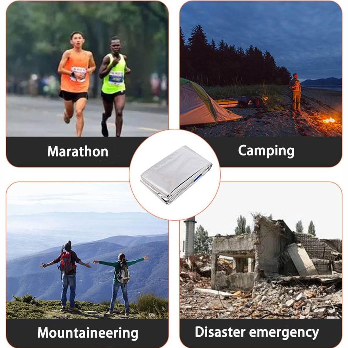 GENERICO - Kit De Supervivencia Sos Caja Herramientas Multiusos Camping