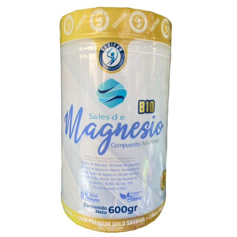 SAVIFAR - Sales De Magnesio Compuesto Marino 600 Gr - Savifar