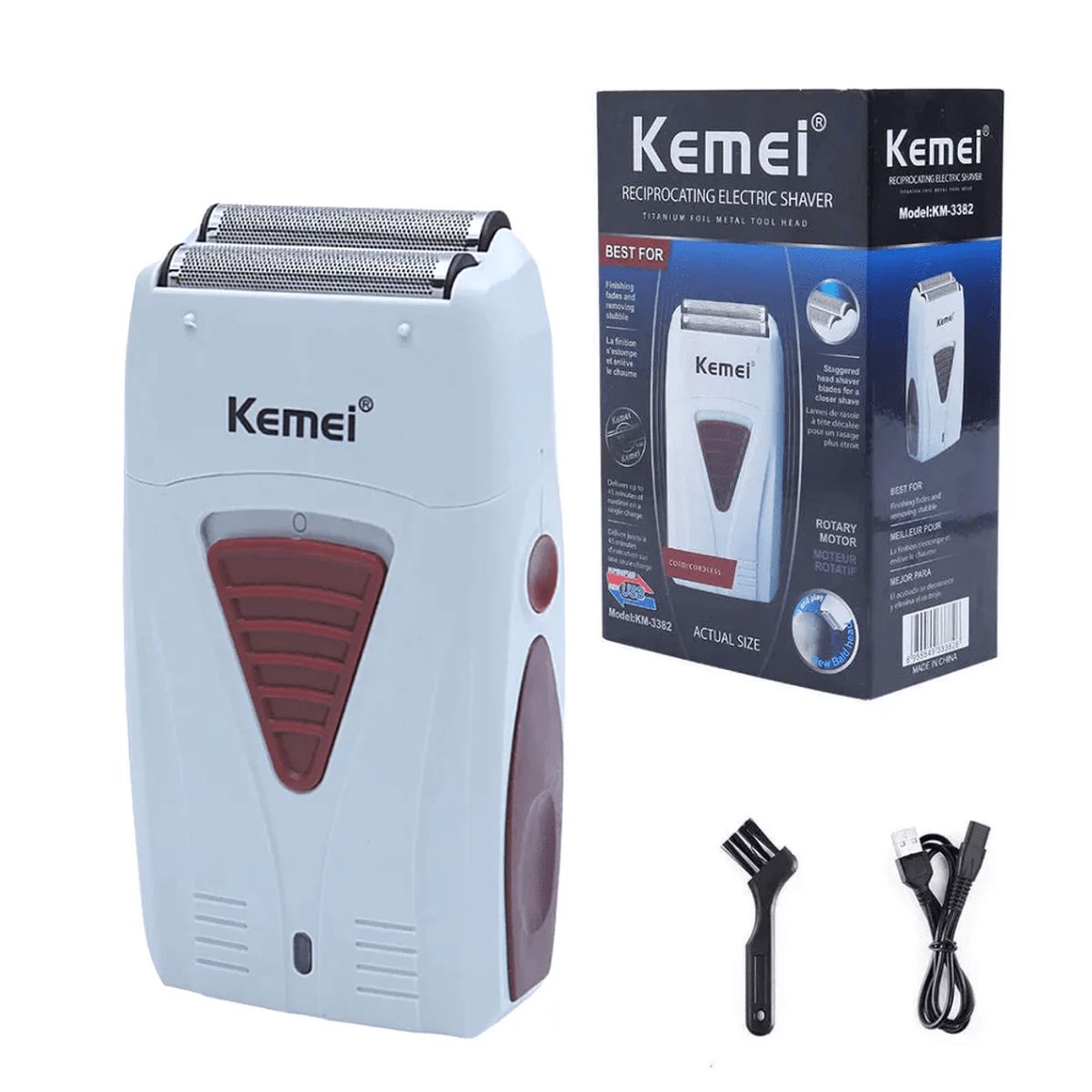 KEMEI - Maquina Afeitadora Kemei KM-3382