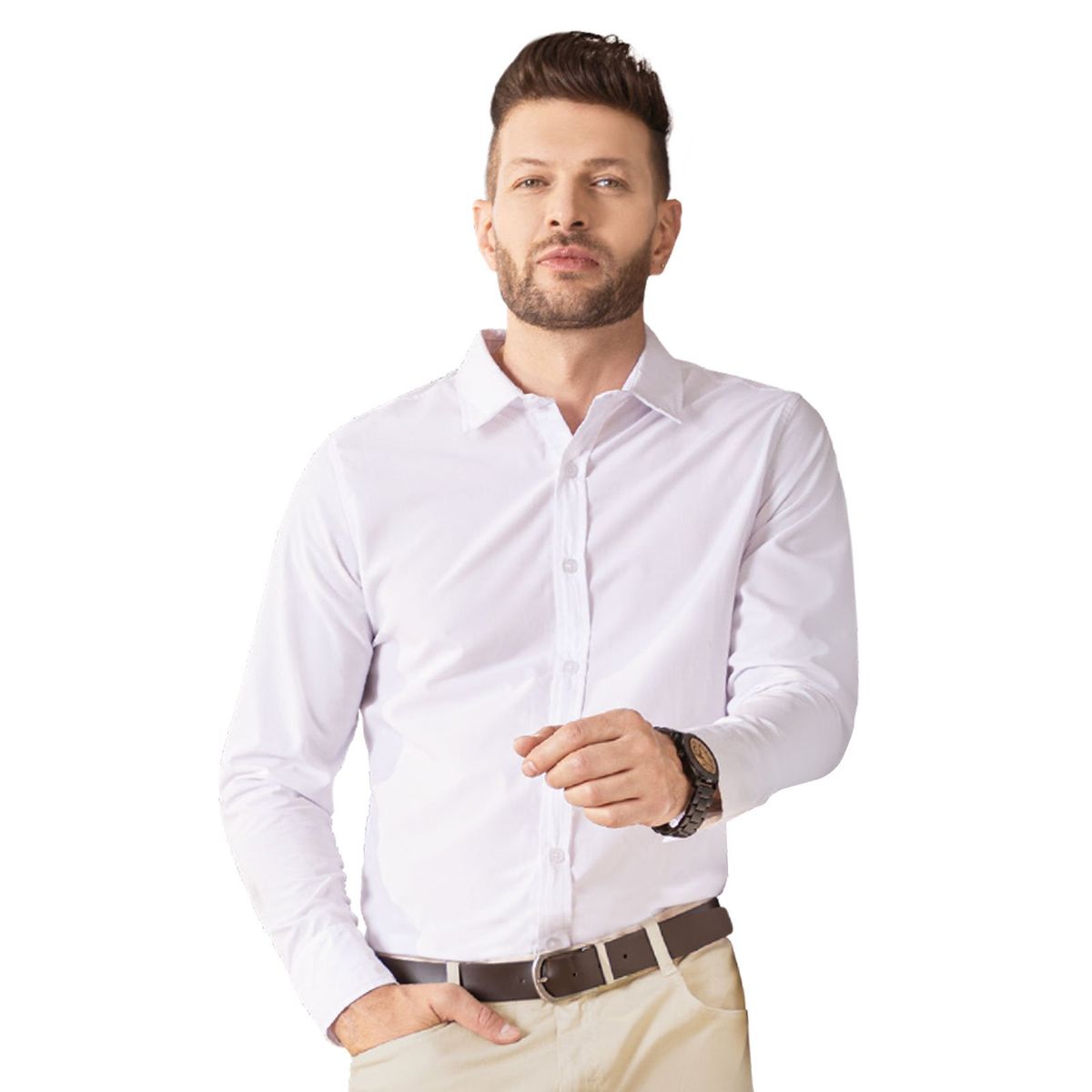 MARKETING PERSONAL - Camisa Hombre Blanco Mp 549