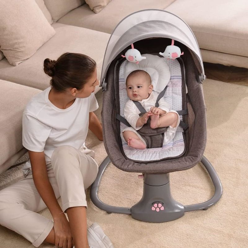 GENERICO - Silla Vibradora Mecedora Para Bebé Mastela Rosada