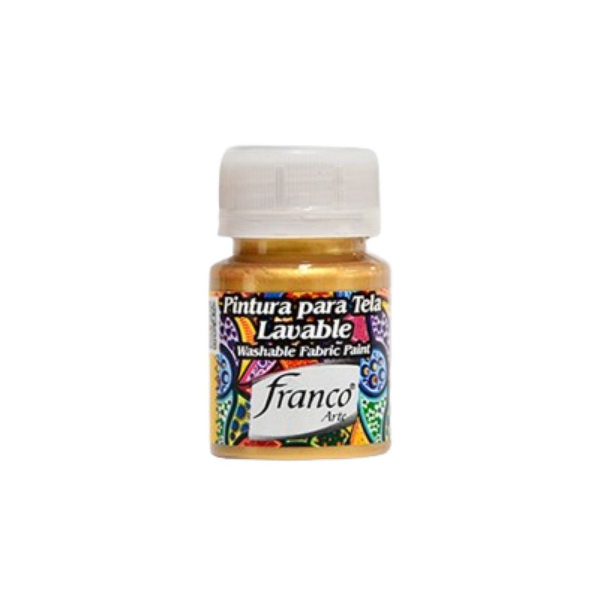 FRANCO ARTE - Pintura Acrilica Para Tela Metalizada Oro 30 Ml Franco Arte