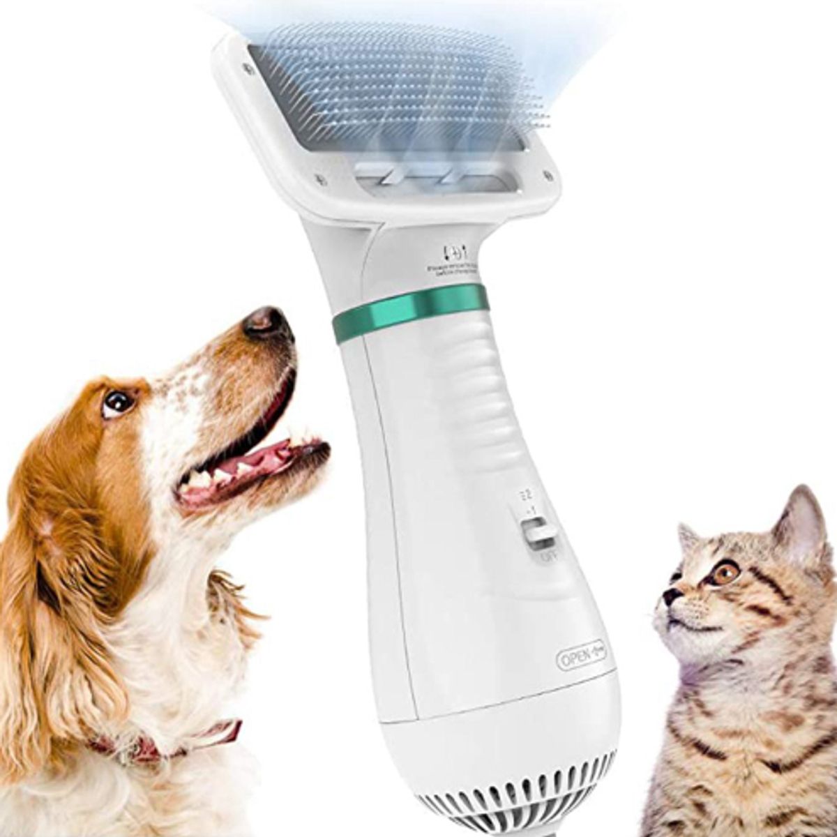 GENERAL - Cepillo Secador Mascota 2 En 1 Peine Pelo Para Perro Y Gato