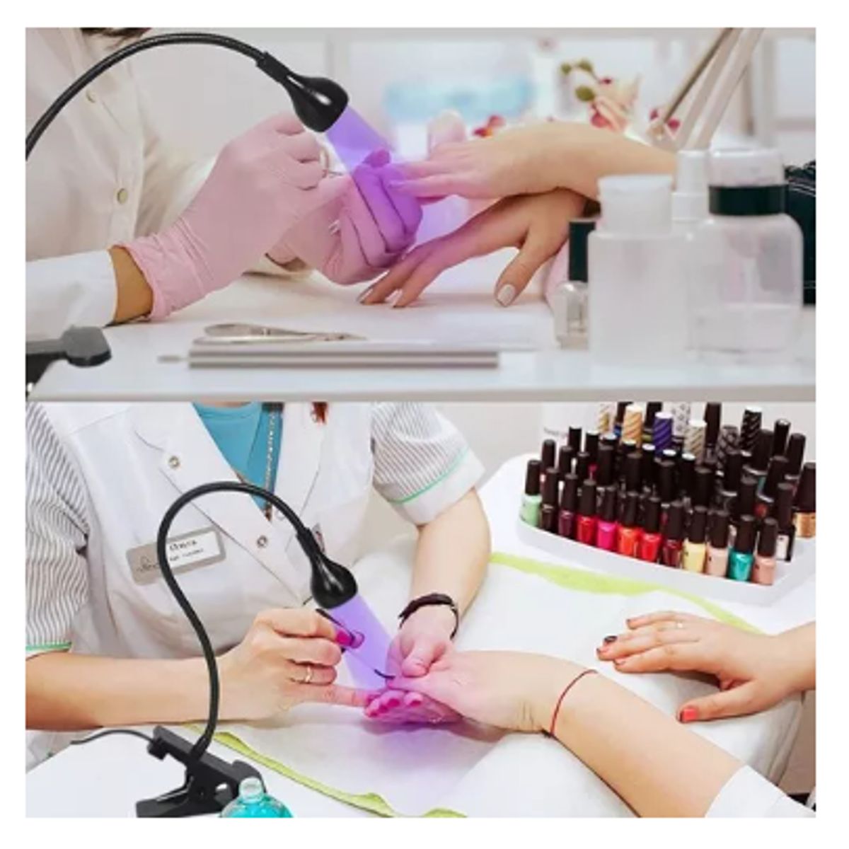 GENERICO - Lámpara  portátil con clip para secar uñas y esmalte en gel