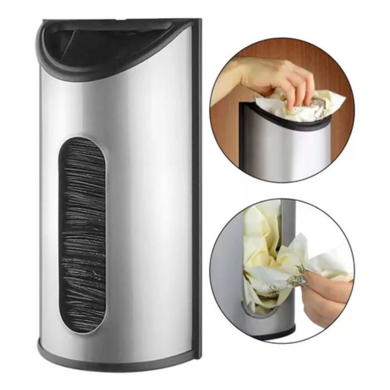 GENERICO - Dispensador bolsas acero inoxidable OR004