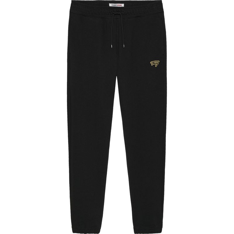 TOMMY HILFIGER - Jogger negro signature slim Tommy Jeans
