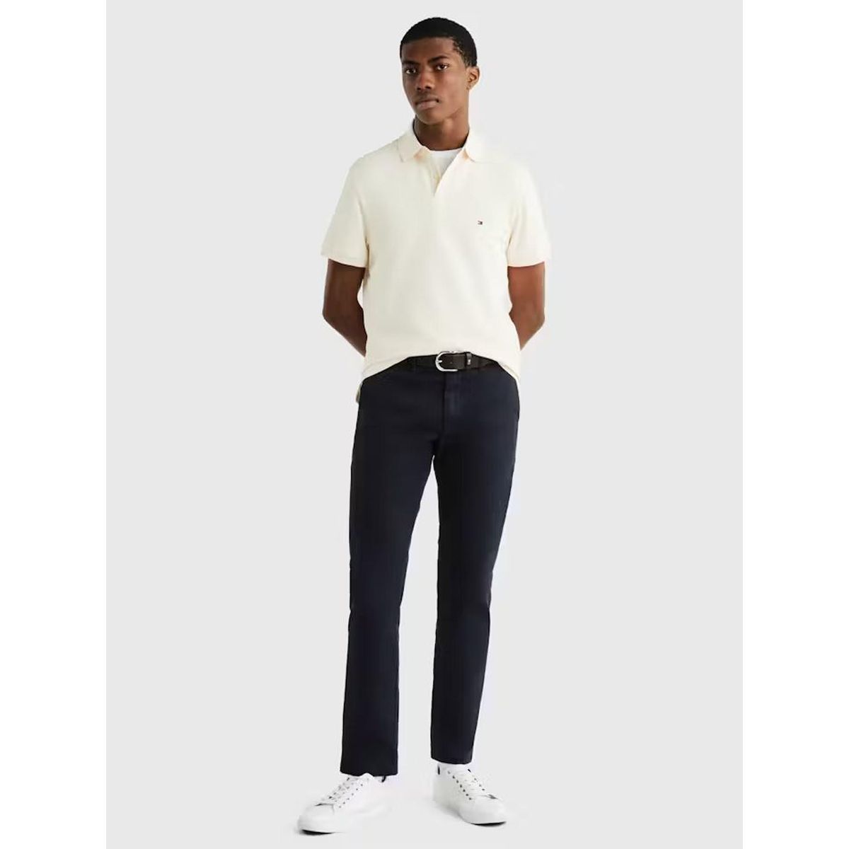 TOMMY HILFIGER - Polo blanco 1985 de corte regular Tommy Hilfiger