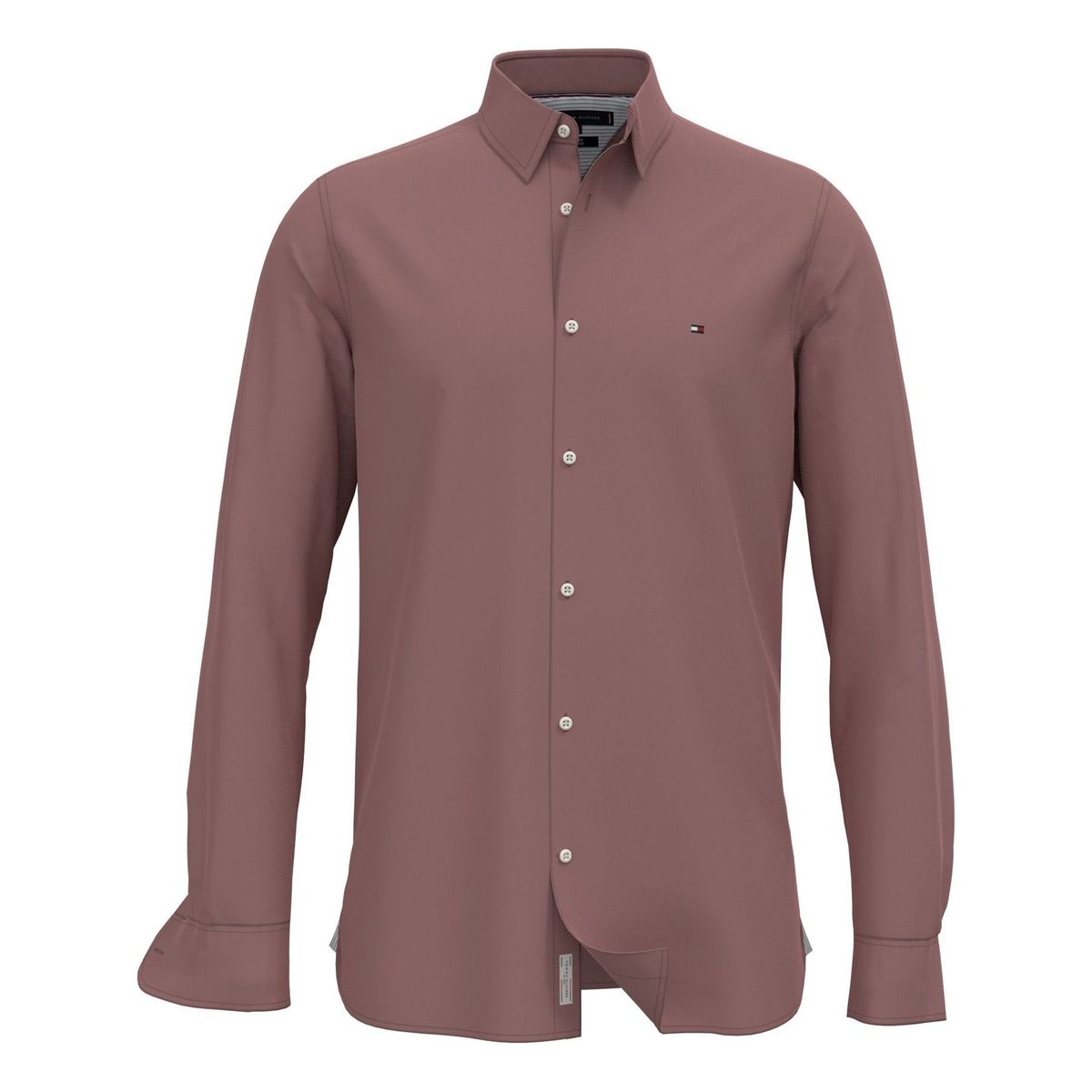 TOMMY HILFIGER - Camisa Rosada solid con logo Tommy Hilfiger