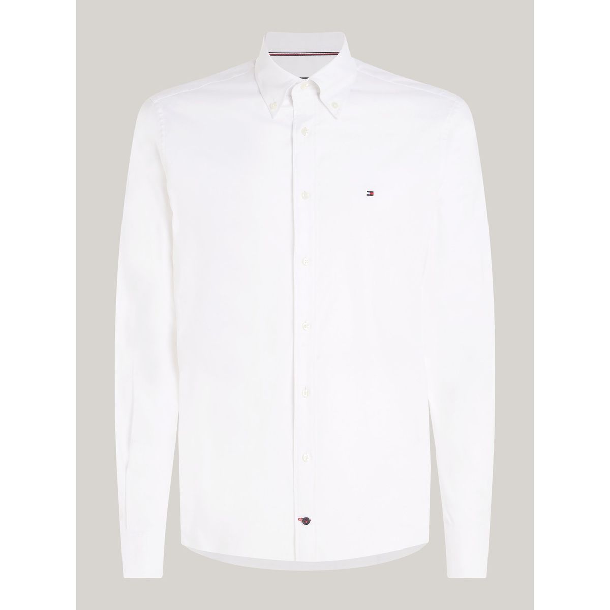 TOMMY HILFIGER - Camisa blanca TH Flex de corte regular Tommy Hilfiger