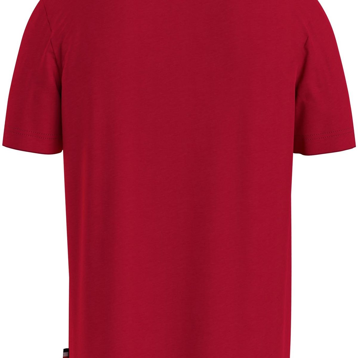 TOMMY HILFIGER - Camiseta roja de cuello redondo con logo Archive Tommy Hilfiger