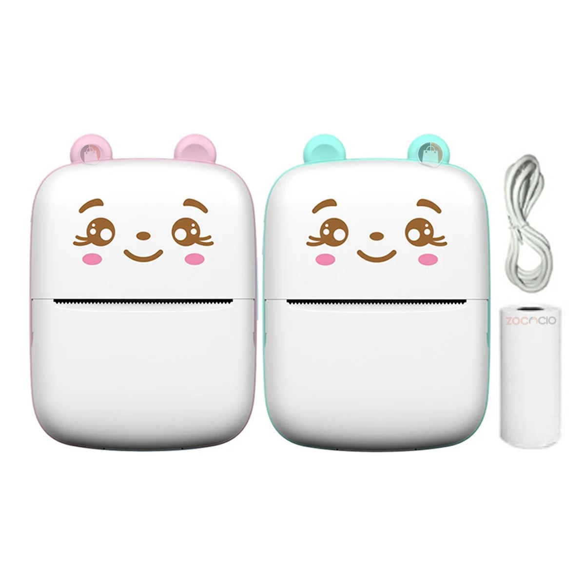 ZOCOCIO - Mini Impresora De Bolsillo Térmica Inteligente Conexión Rosa.