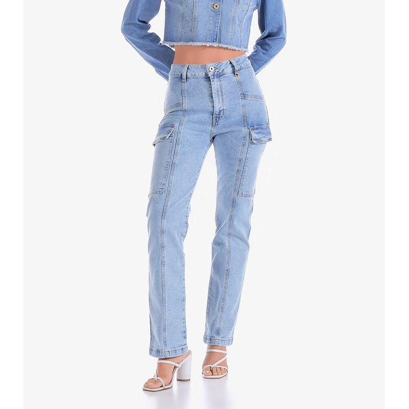 DEREK - Jean Para Mujer Tipo Cargo Derek