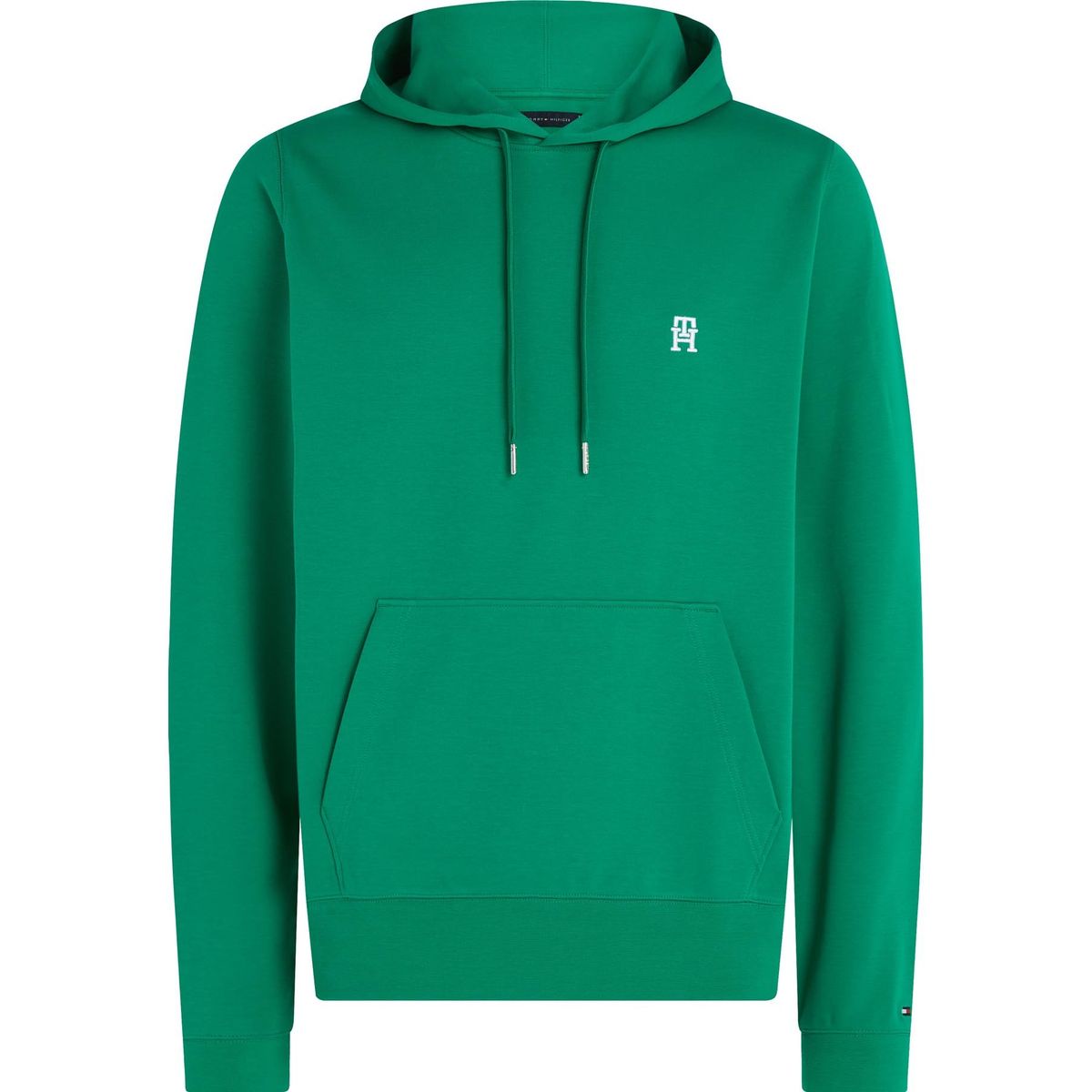 TOMMY HILFIGER - Saco verde con gorro y monograma Tommy Hilfiger