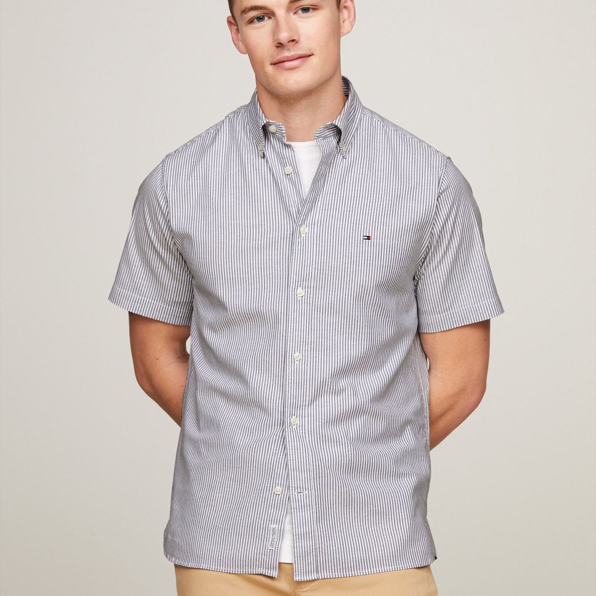 TOMMY HILFIGER - Camisa multicolor 1985 Collection de manga corta TH Flex Tommy Hilfiger