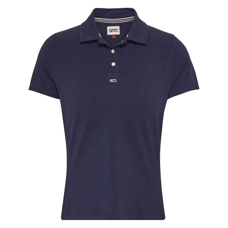 TOMMY HILFIGER - Polo azul slim essential Para Mujer Tommy Jeans