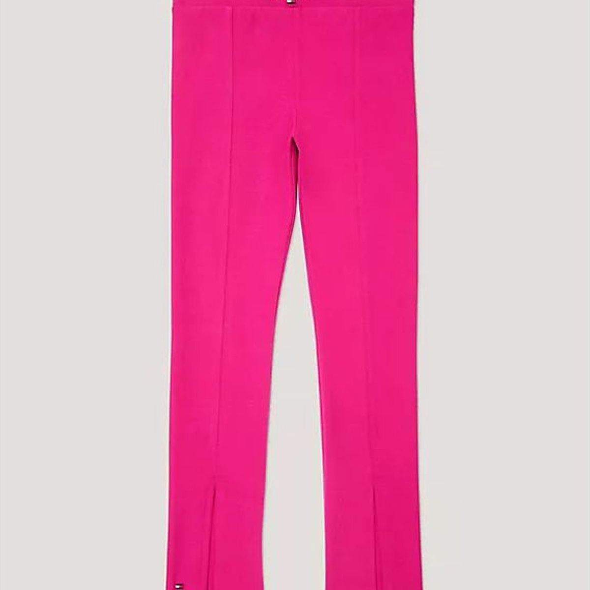 TOMMY HILFIGER - Leggings rosa con monotipo Tommy Hilfiger NYC para niñas Tommy Hilfiger