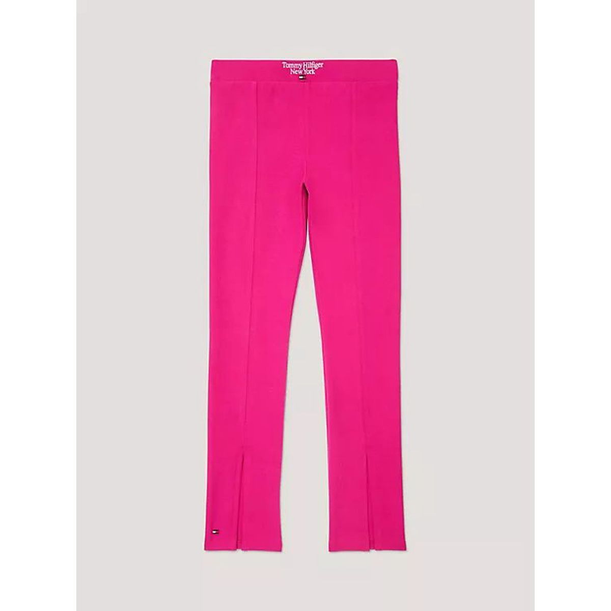 TOMMY HILFIGER - Leggings rosa con monotipo Tommy Hilfiger NYC para niñas Tommy Hilfiger