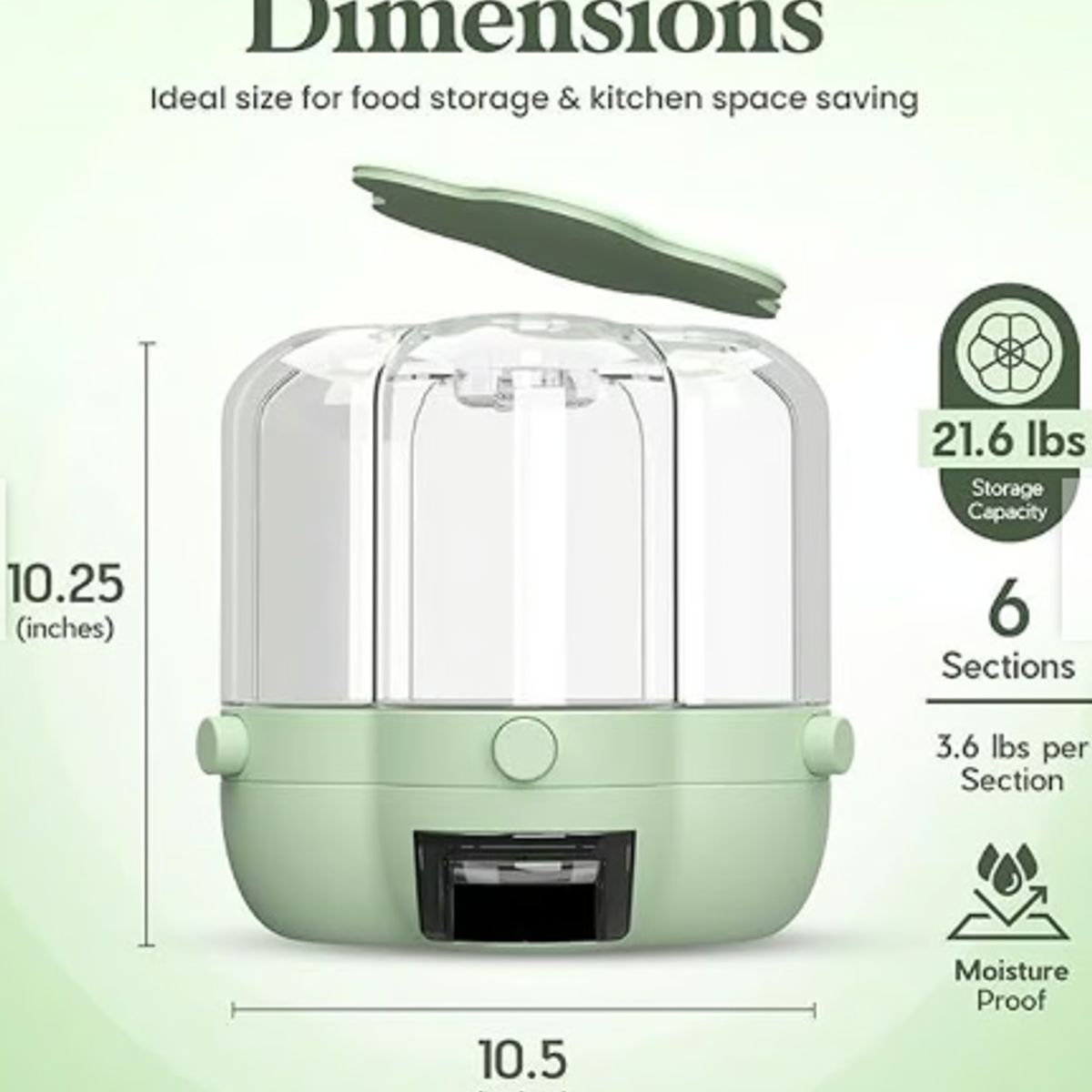 GENERAL - Dispensador de Alimentos Secos para Cocina