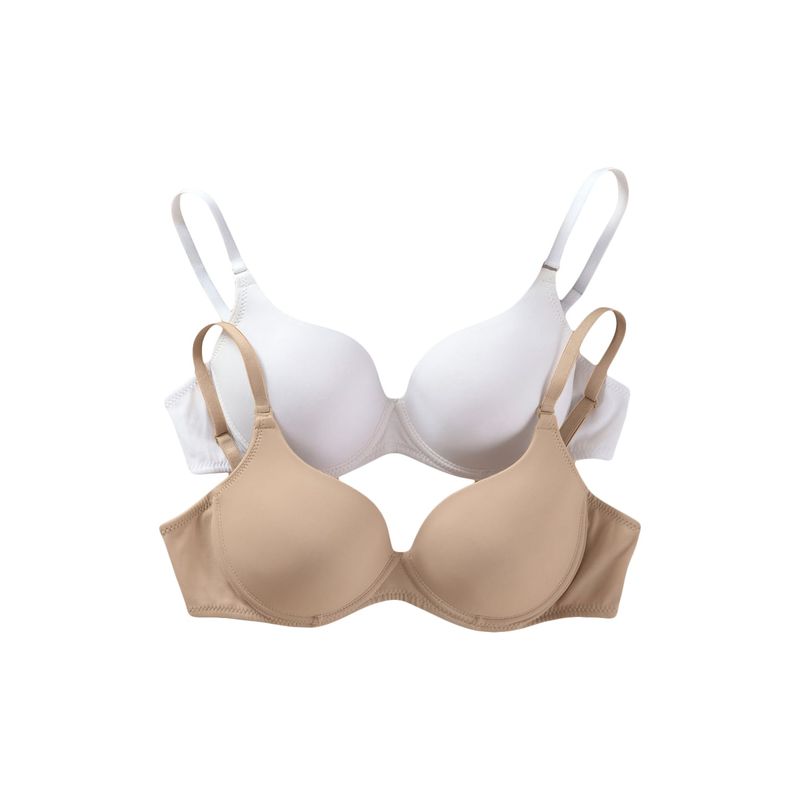 LEONISA - Leonisa Paquete x 2 Brasieres de realce suave con cargaderas multiusos