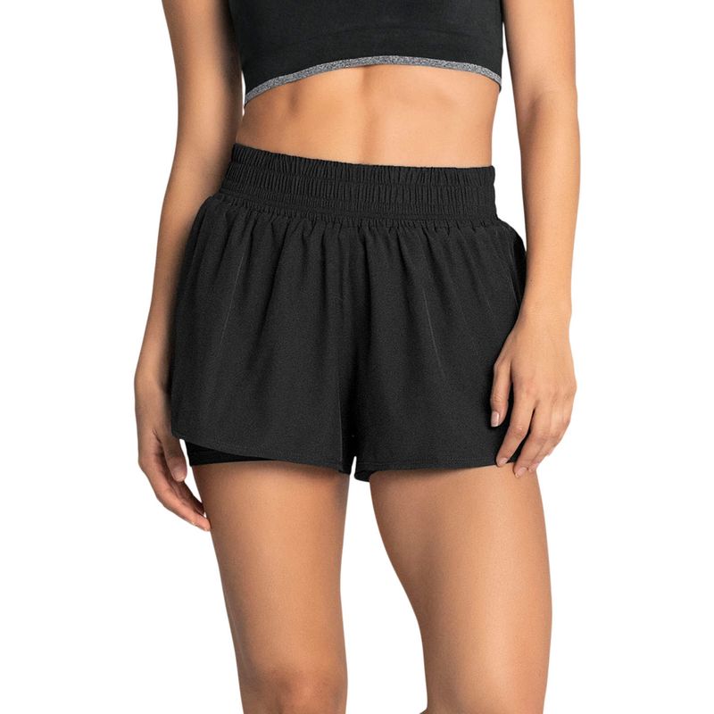 LEONISA - Leonisa Short deportivo con short ajustado interno.
