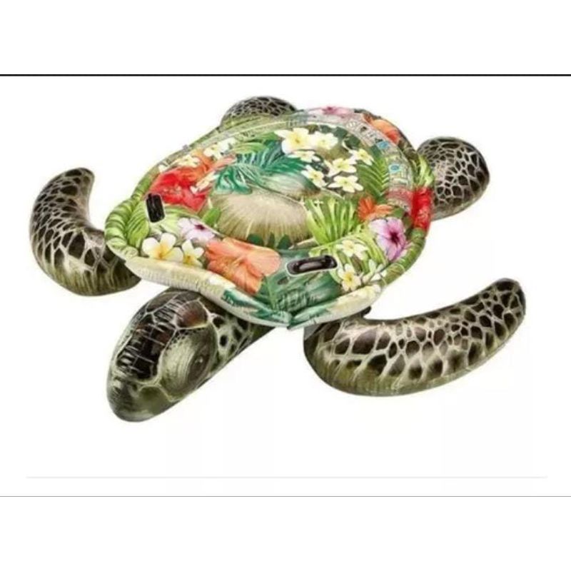 INTEX - Flotador Inflable Tortuga Decorada Gigante Intex Color Verde