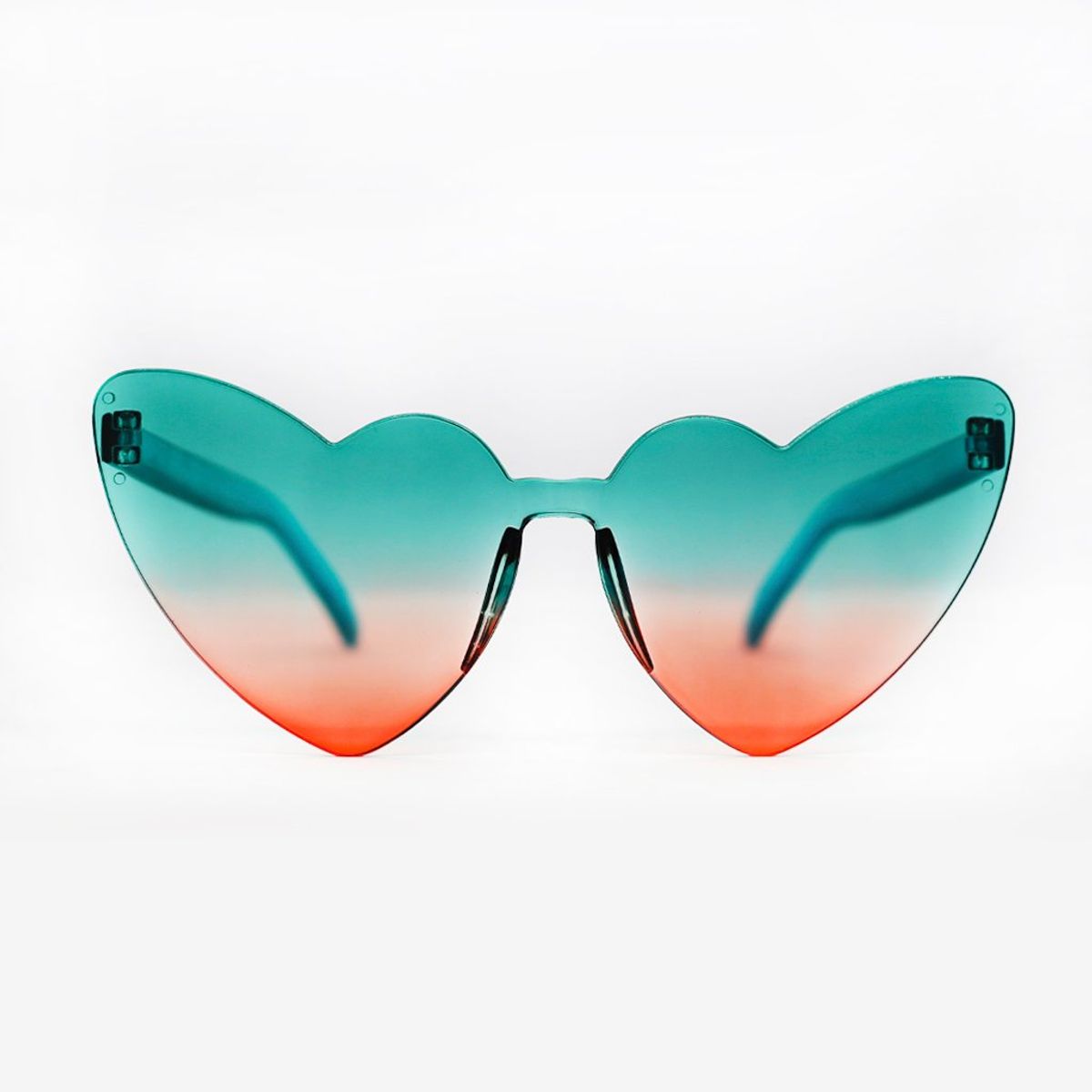 AT NIGHT SUNGLASSES - Gafas de sol At night Corazon gradient turquesa y coral