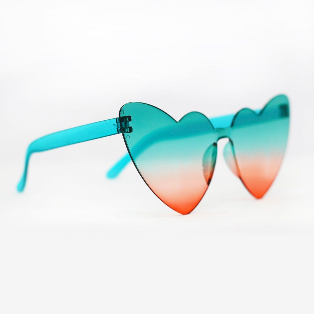 AT NIGHT SUNGLASSES - Gafas de sol At night Corazon gradient turquesa y coral