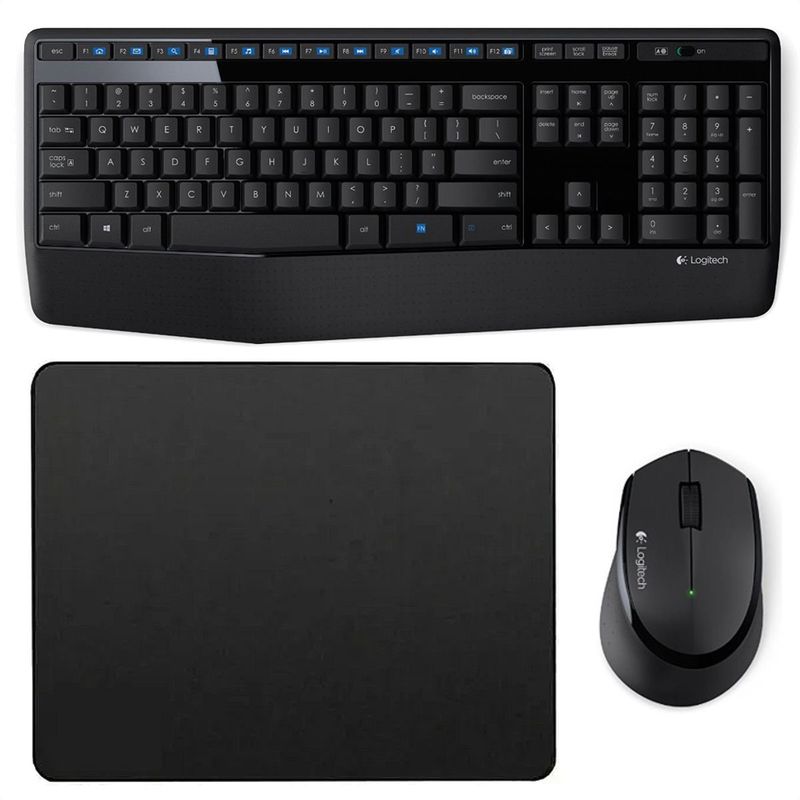 LOGITECH - Combo Inalámbrico Logitech Mk345 + Pad Mouse Small 25x21cm