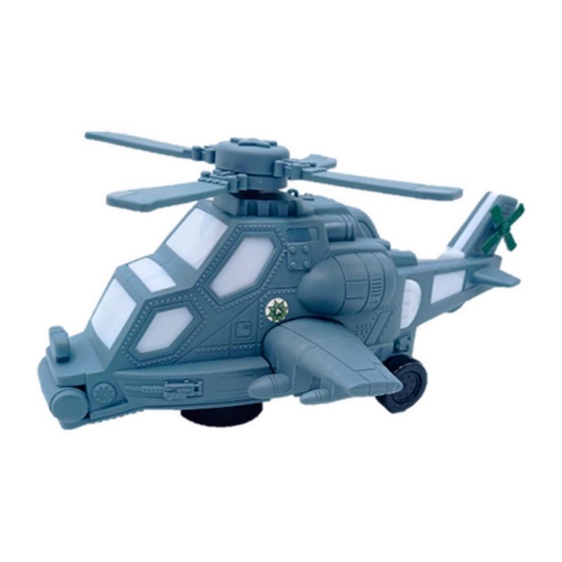 GENERICO - Robot Helicoptero Militar Luces Sonido Movimiento