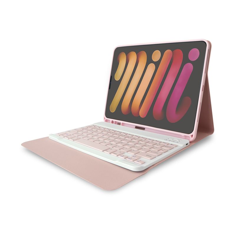 GENERICO - Estuche con teclado magnético para iPad de 10,2 y 10,5 Rosa