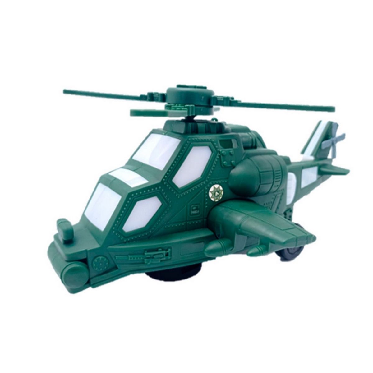 GENERICO - Robot Helicoptero Militar Luces Sonido Movimiento