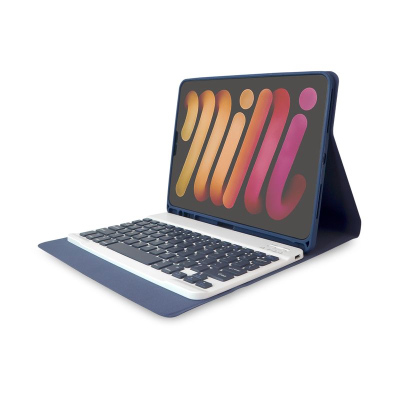 GENERICO - Estuche con teclado magnético para iPad de 10,2 y 10,5 Azul oscuro
