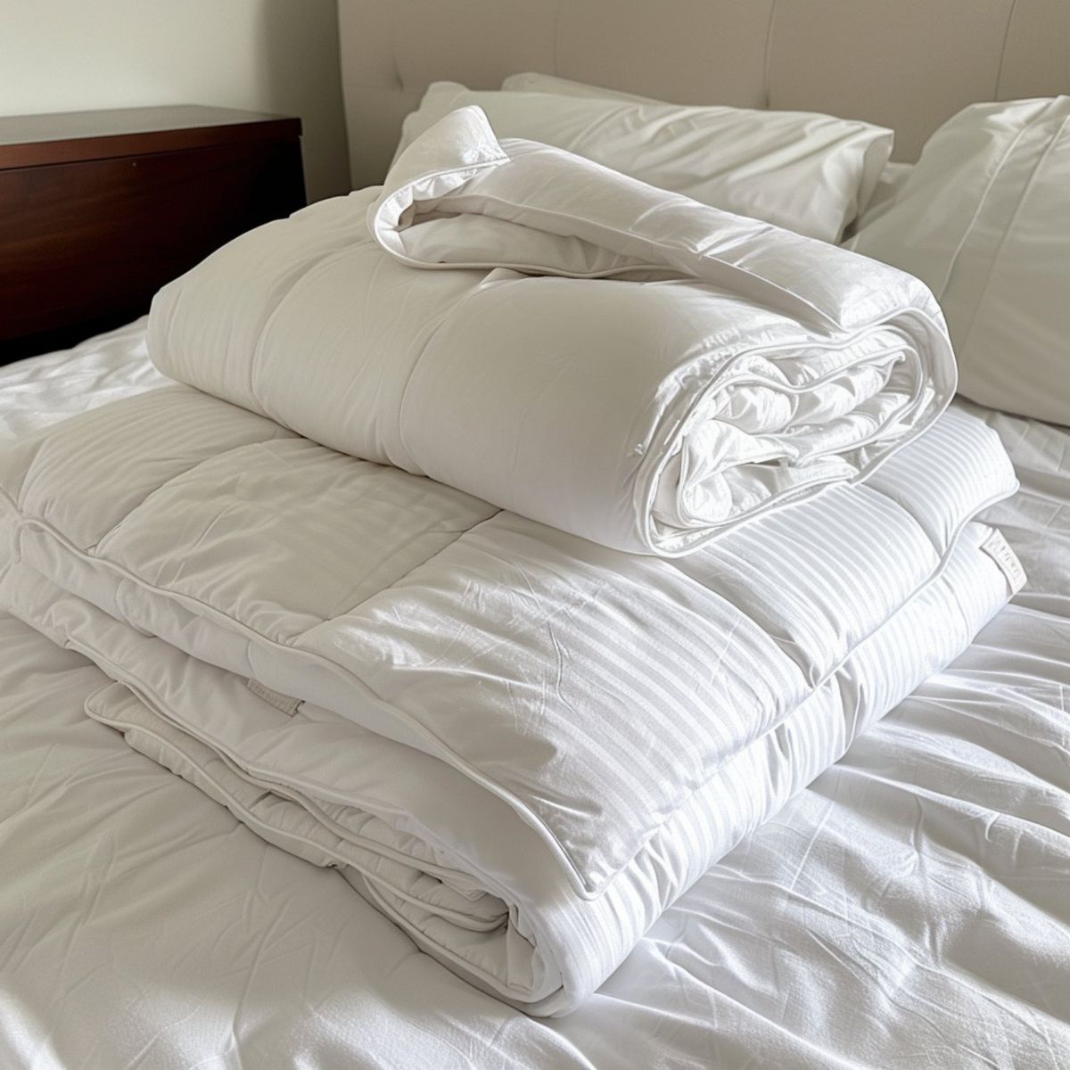 KARYTEX - COMBO Funda Duvet + Plumón Cama Queen Color Blanco