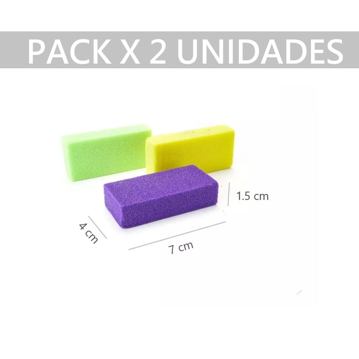GENERICO - Piedra X 2 Unid Pómez Sintética para Pies Pedicura
